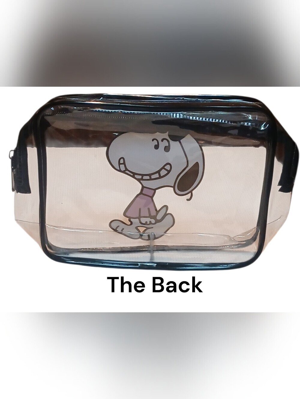 Peanuts - Snoopy NWT, Quality PVC, See Through Travel Organizer Bag,TSA Approved - Picture 6 of 9